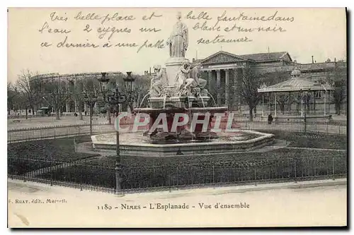 Cartes postales Nimes L'Esplanade Vue d'ensemble