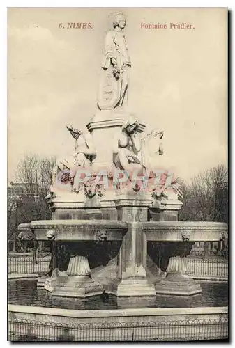 Ansichtskarte AK Nimes Fontaine Pradier