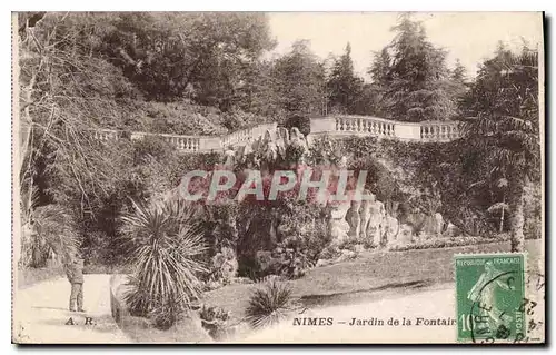 Cartes postales Nimes Jardin de la Fontaine