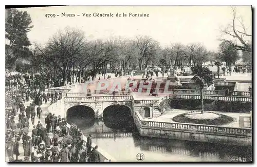 Ansichtskarte AK Nimes vue generale de la Fontaine