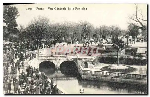 Cartes postales Nimes vue generale de la Fontaine