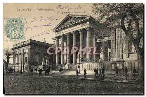 Ansichtskarte AK Nimes Palais de justice