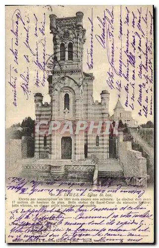 Ansichtskarte AK Nimes Eglise St Luc Elevee par souscription en 1895 mais encore non achevee