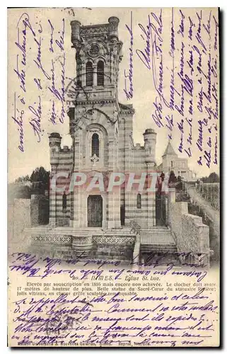 Cartes postales Nimes Eglise St Luc Elevee par souscription en 1895 mais encore non achevee