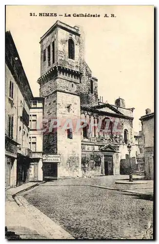 Cartes postales Nimes la Cathedrale