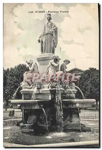 Cartes postales Nimes Fontaine Pradier