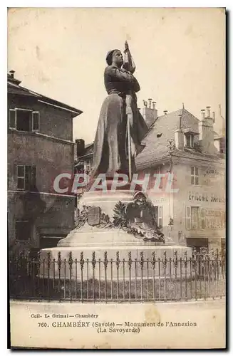 Ansichtskarte AK Chambery Savoie Monument de l'Annexion la Savoyarde