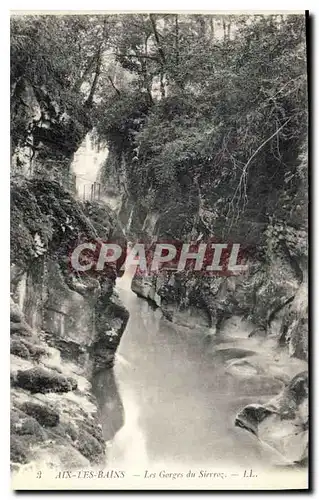 Cartes postales Aix les Bains les Gorges du Sierroz