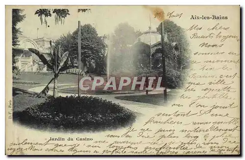 Cartes postales Aix les Bains Jardin du Casino