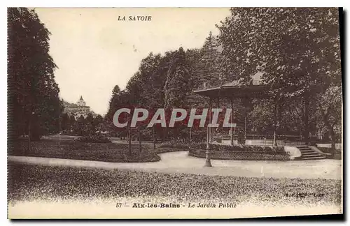 Ansichtskarte AK Aix les Bains le Jardin Public