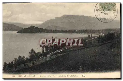 Cartes postales Aix les Bains Lac du Bourget Chateau de Chatillon