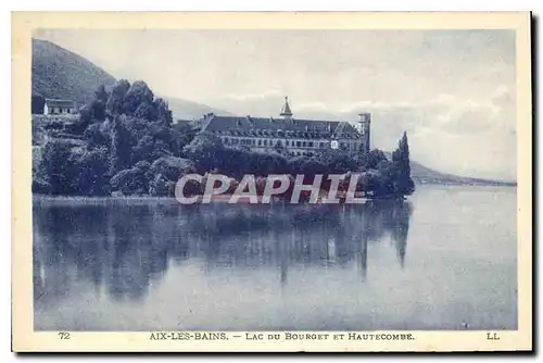 Cartes postales Aix les Bains Lac du Bourget et Hautecombe