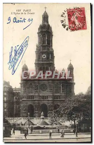 Cartes postales Paris l'eglise de la Trinite