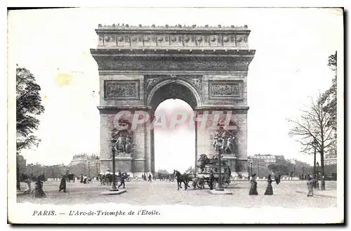 Cartes postales Paris l'Arc de Triomphe de l'Etoile