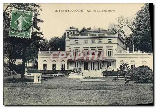 Cartes postales Bois de Boulogne chateau de Longchamps