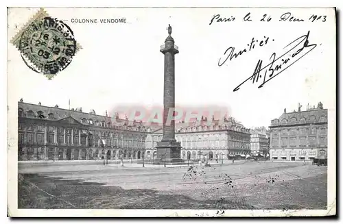 Cartes postales Paris Colonne Vendome