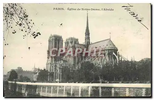 Cartes postales Paris Eglise de Notre Dame l'Abside