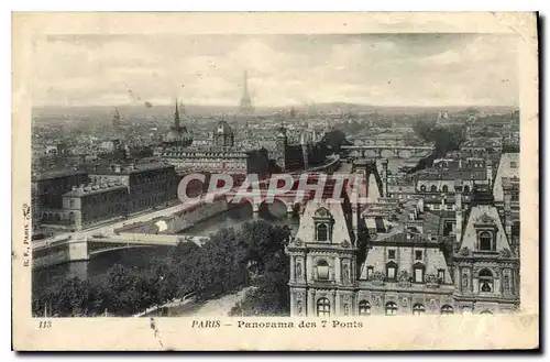 Cartes postales Paris Panorama des 7 Ponts