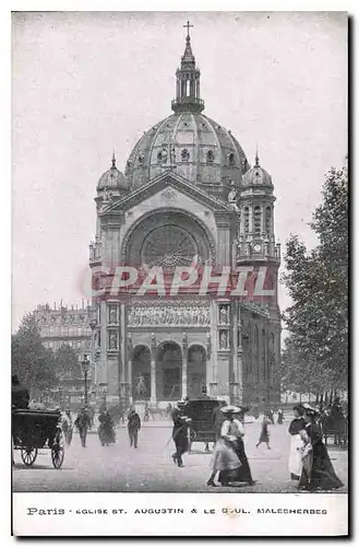 Ansichtskarte AK Paris Eglise St Augustin et le Boul Maleshetbes