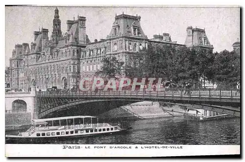 Ansichtskarte AK Paris le Pont d'Arcole et l'hotel de Ville