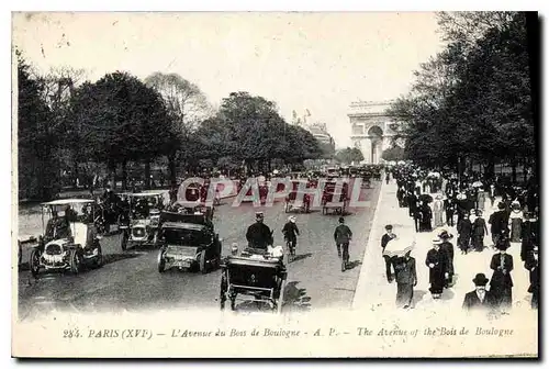 Cartes postales Paris XVI l'Avenue du Bois de Boulogne