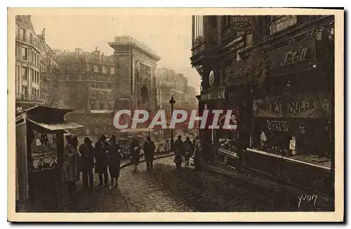 Ansichtskarte AK Paris en Flanant la Porte Saint Denis vue de la Rue de la Lune