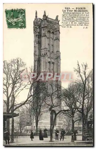 Cartes postales Paris la Tour St Jacques