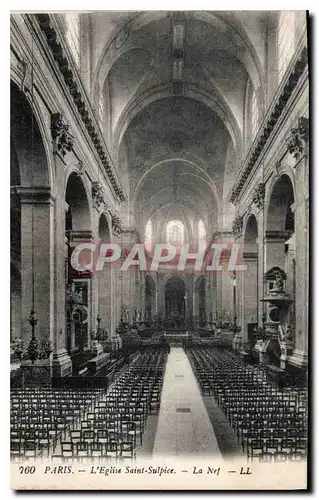 Cartes postales Paris l'eglise Saint Sulpice