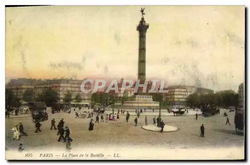 Cartes postales Paris la place de la Bastille