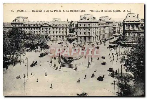 Ansichtskarte AK Paris Ensemble de la place de la Republique