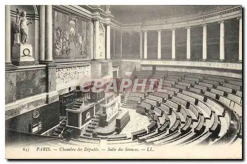 Cartes postales Paris Chambre des Deputes Salle des Seances