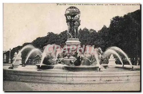 Ansichtskarte AK Paris Fontaine Carpeaux dans le Parc du Luxembourg