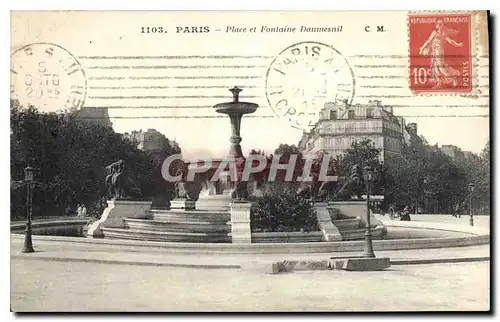 Cartes postales Paris Place et Fontaine Daumesnil