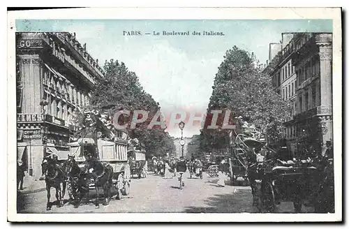 Cartes postales Paris le Boulevard des Italiens