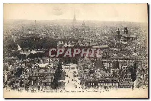 Ansichtskarte AK Paris panorama pris du Pantheon sur le Luxembourg