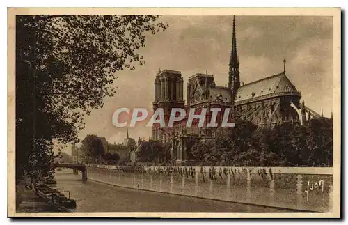 Ansichtskarte AK Paris en Flanant Notre Dame et le Square de l'archeveche