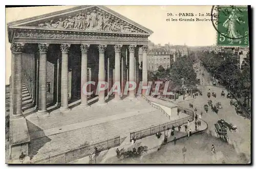 Cartes postales Paris Madeleine et les Grands Boulevards