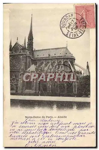 Ansichtskarte AK Notre Dame de Paris Abside