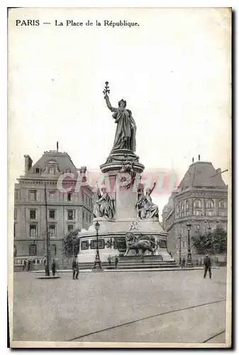 Cartes postales Paris la Place de la Republique