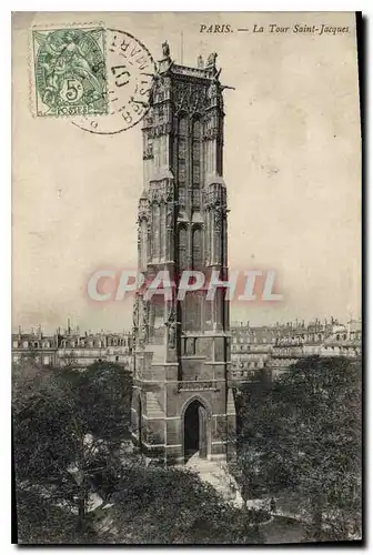 Cartes postales Paris la Tour Saint Jacques