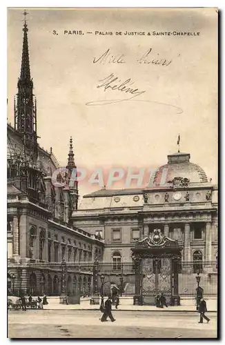 Cartes postales Paris Palais de Justice et Sainte Chapelle