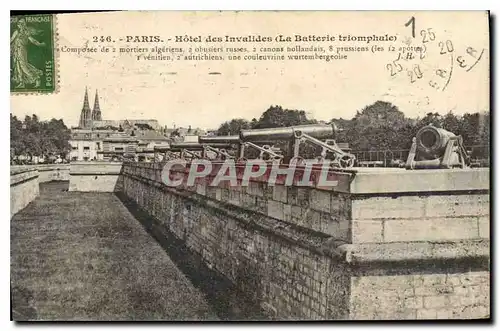 Ansichtskarte AK Paris Hotel des Invalides la Batterie Triomphale