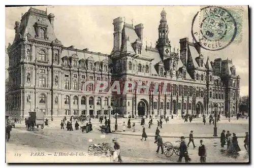 Cartes postales Paris l'hotel de Ville