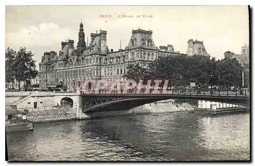 Cartes postales Paris l'hotel de Ville