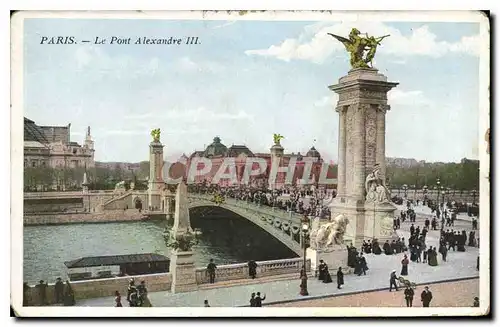 Cartes postales Paris le Pont Alexandre III