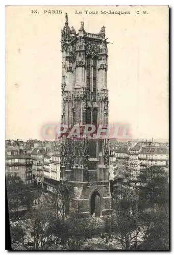 Cartes postales Paris la Tour St Jacques