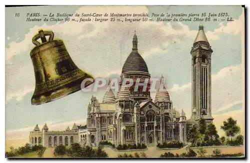 Ansichtskarte AK Paris La Basilique du Sacre Coeur de Montmartre Cloche