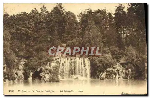 Ansichtskarte AK Paris Le Bois de Boulogne La Cascade