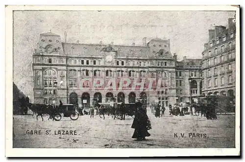 Cartes postales Paris Gare St Lazaire