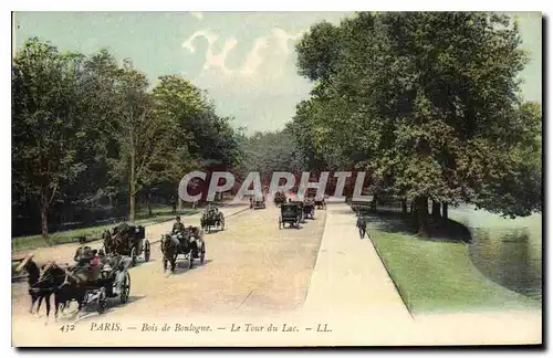 Cartes postales Paris Bois de Boulogne Le Tour du Lac